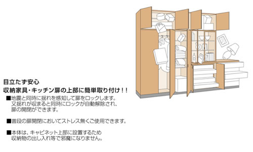 耐震ラッチ　PFR-TSS 　サイレント仕様