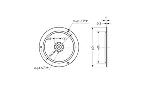 ステンレス 空気孔 面付タイプ AST