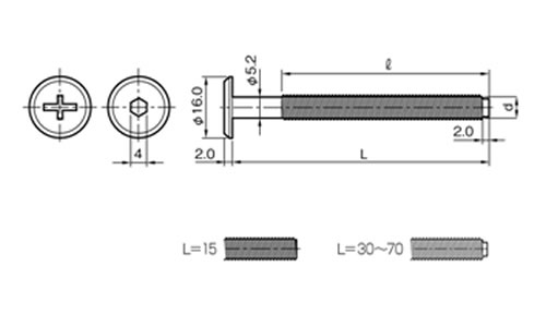 JCB-B　ジョイントコネクターボルトの図面