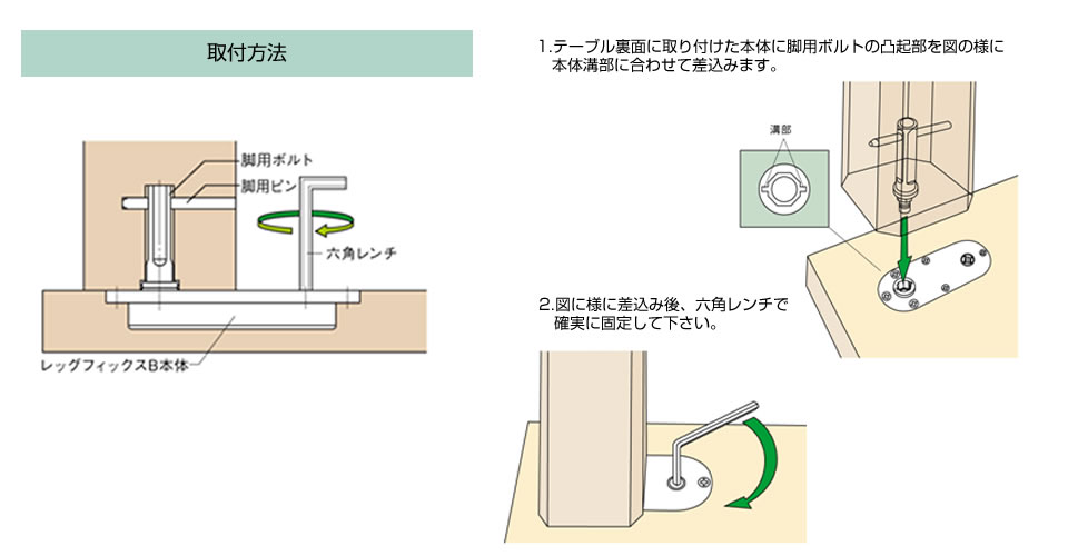 レッグフィックスBの図面