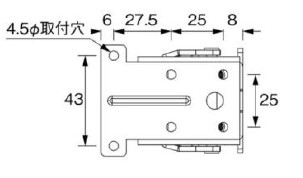 折脚金具 KTL-2ヒンジ