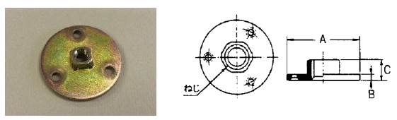丸座 50Φ M8