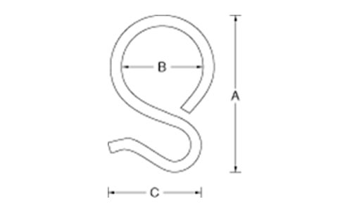 ステンレス Sカンの図面