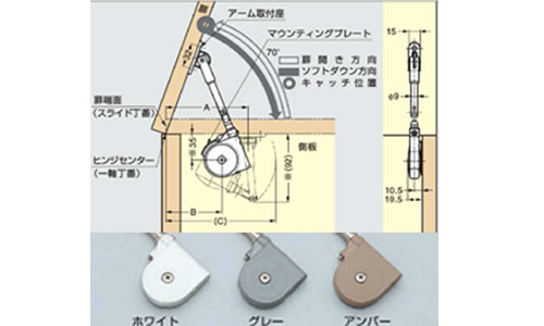 SDS-200・201・210　ソフトダウンステー