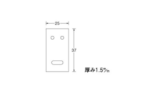 平打天板止  ユニクロの図面